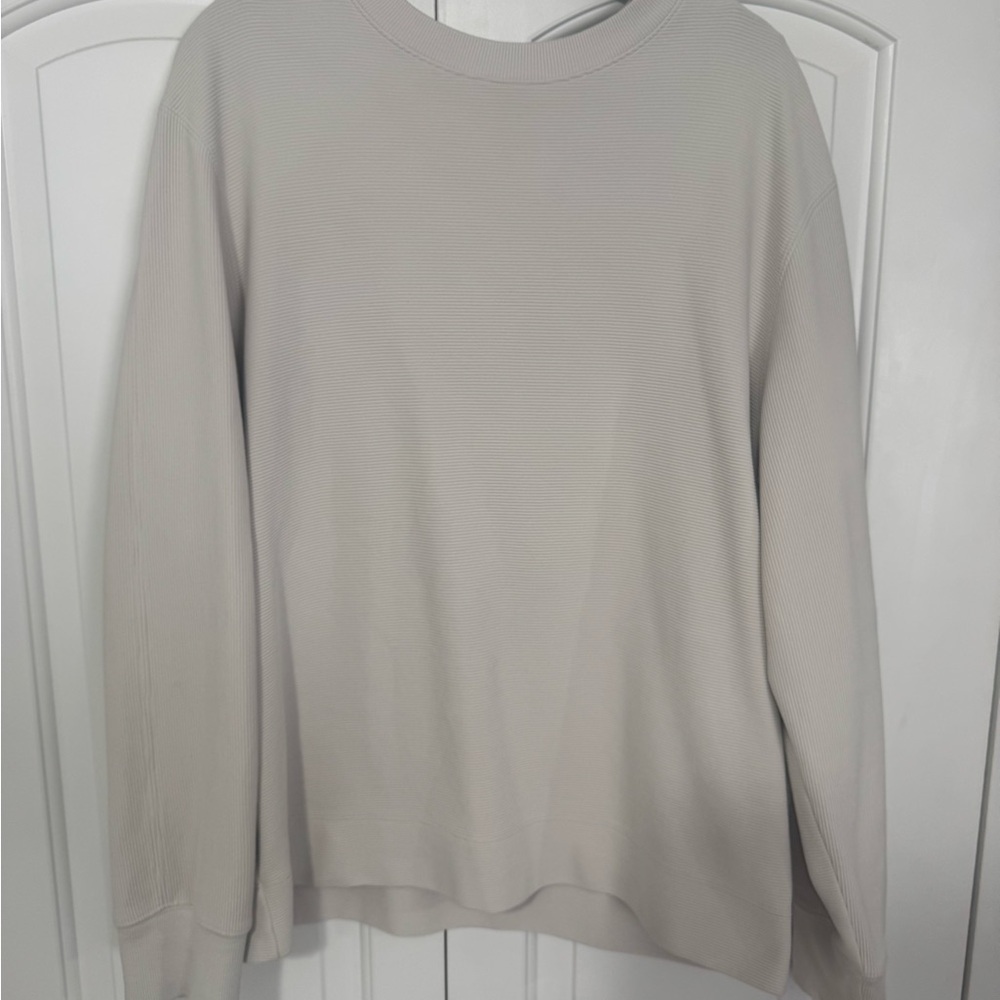 Theory Cream Crew Neck Sweater